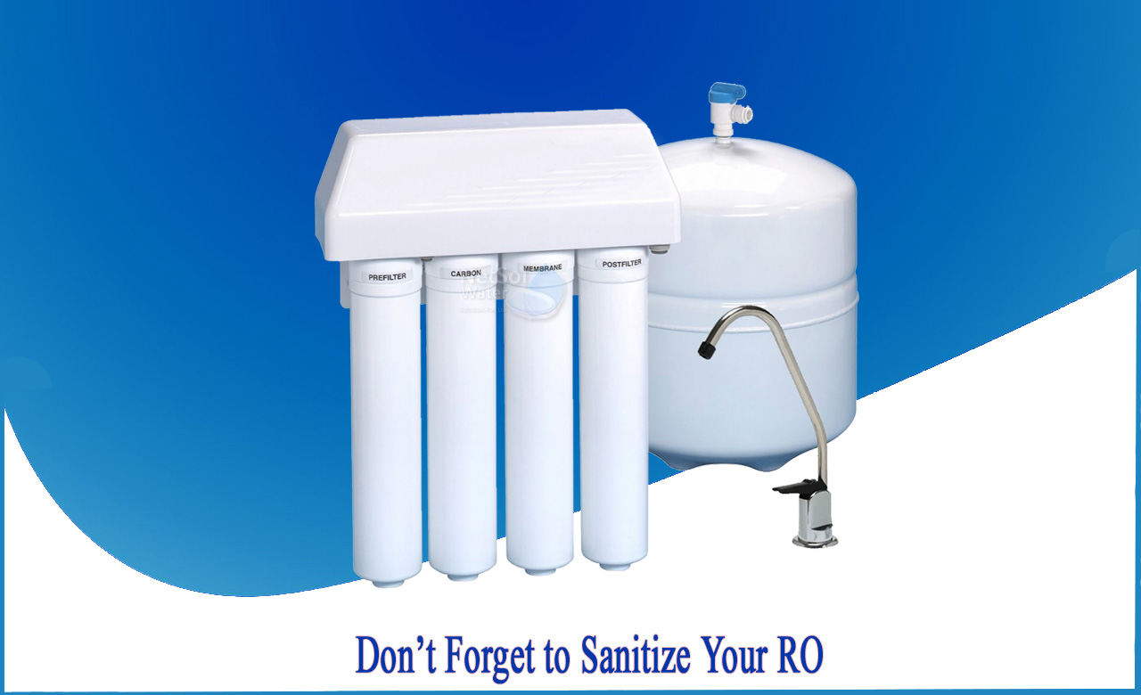 RO sanitization, sanitize RO system vinegar, how to sanitize home master ro system